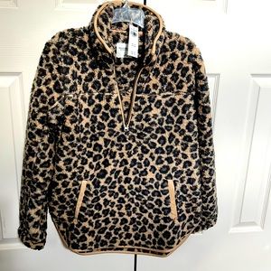 Comfy pullover fleece Sherpa fabric